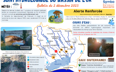 Suivi hydrologique du bassin de l’Or – 02 DECEMBRE 2025