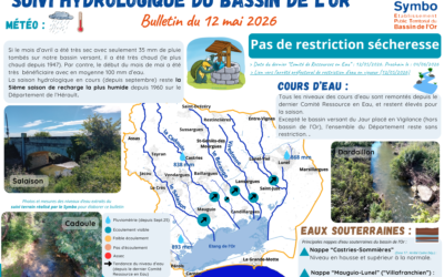 Suivi hydrologique du bassin de l’Or – 12 MAI 2026